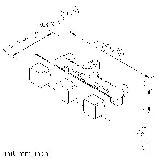 Three-Handle Valve (Showerhead/Hand Shower/OFF) thumbnail 2