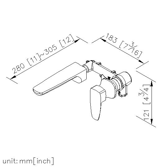 Wall-Mounted Basin Mixer thumbnail 2
