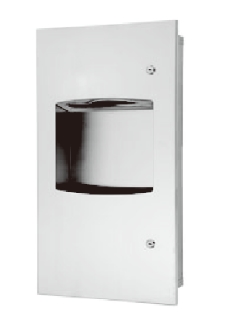 Recessed Paper Towel Dispenser & Waste Receptacle