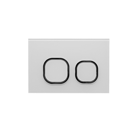 Glass Flush Plate (White)