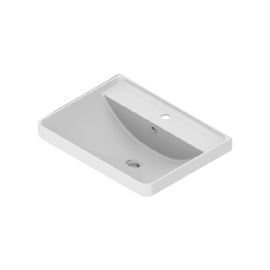 In Countertop Ceramic Basin