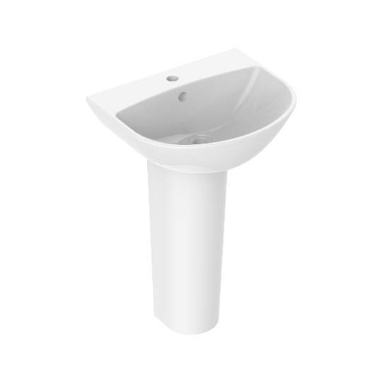 Pedestal Ceramic Basin