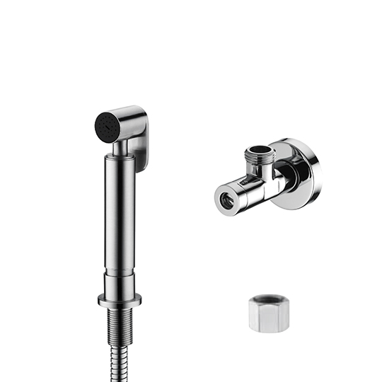 Sprayer W/ 1/2" Stand & Hose & Connector(M15*1.0*1/2") & Angle Stops