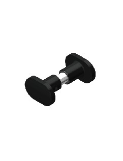 Through-Glass Double Robe Hook