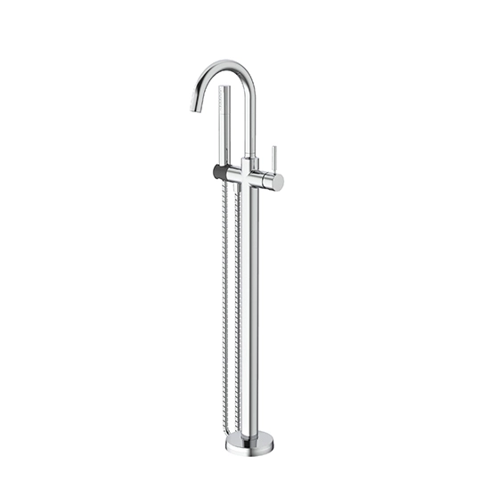 Floor-Mounted Bath Mixer W/Hand Shower & 150cm Hose