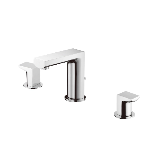 Two-Handle Basin Faucet W/Lift Rod