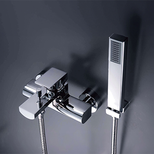 Bath/Shower Mixer W/Hand Shower &  Hose & Wall Bracket thumbnail 3
