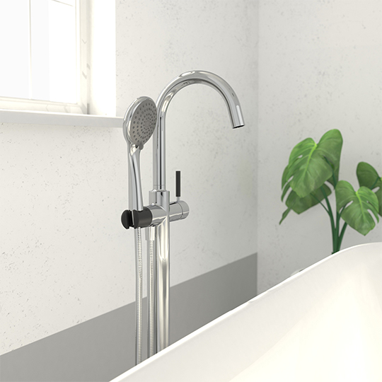 Floor-Mounted Bath Mixer thumbnail 3