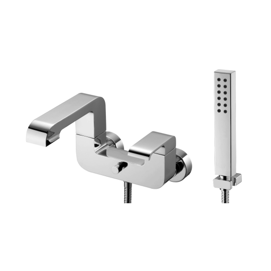 Bath/Shower Mixer W/Hand Shower & Hose & Bracket