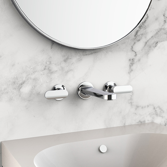 Two-Handle Wall-Mounted Basin Faucet thumbnail 3