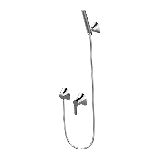 Concealed Shower Mixer W/Shower Holder & Wall Supply & Hand Shower & Hose